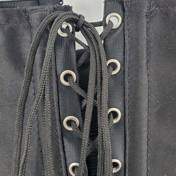 Frederick's of Hollywood black lace up sequined corset Large - Picture 10 of 15